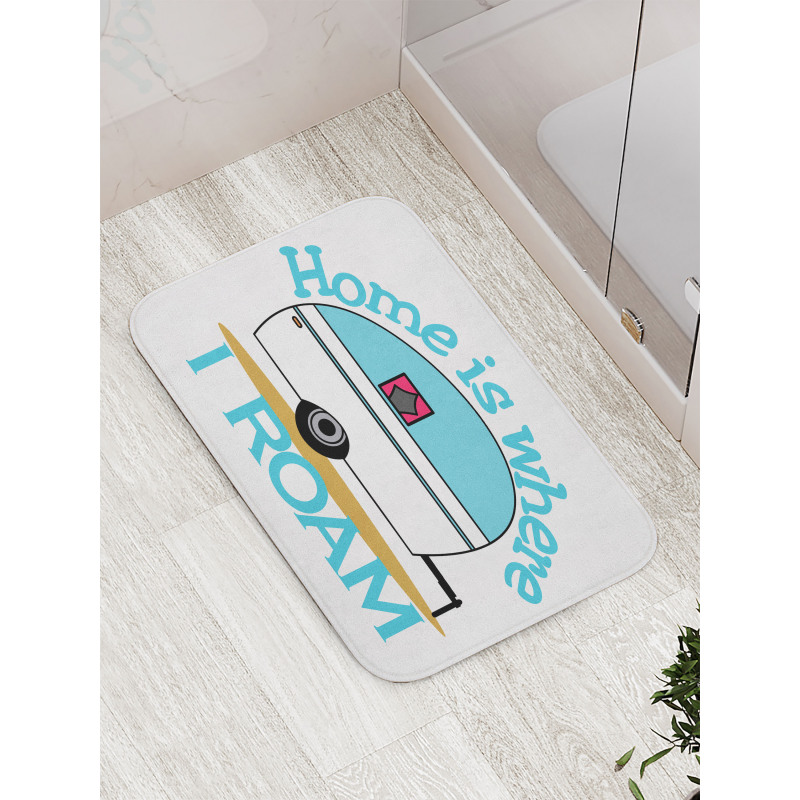 Van Adventure Wheel Motif Bath Mat