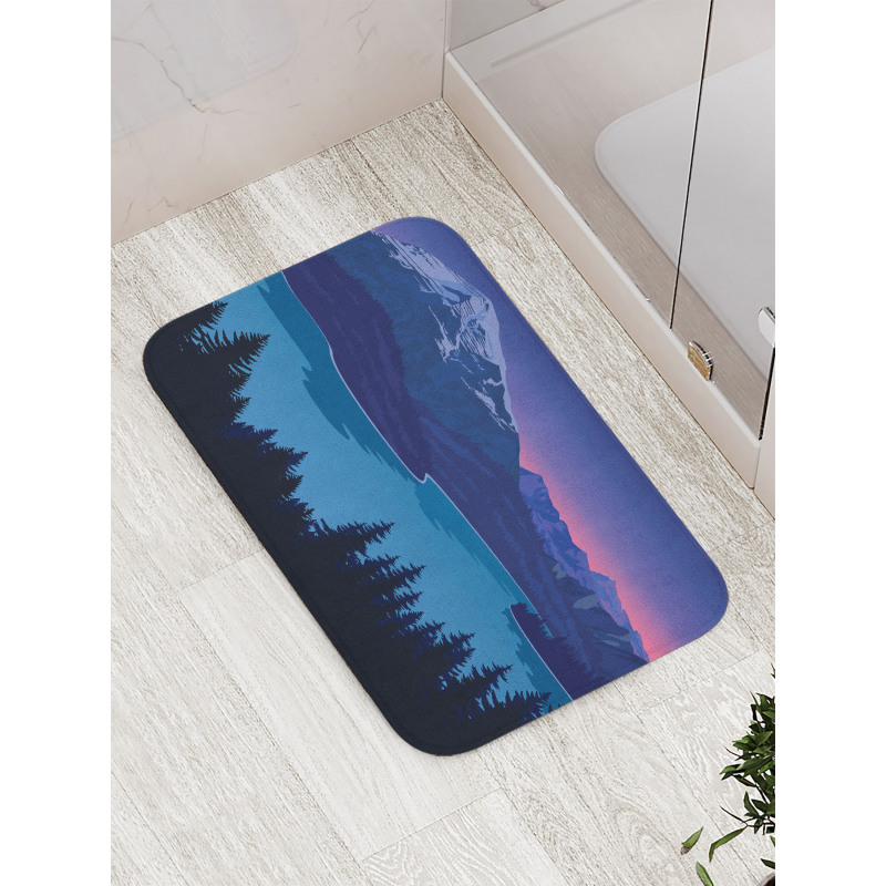 Mountain Hills Forest Bath Mat