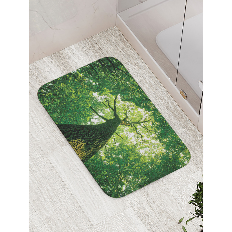 Leaves Tree Branches Bath Mat