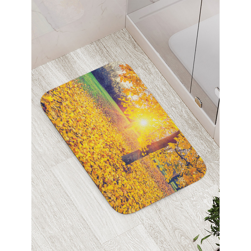 Evening Natural Park Bath Mat