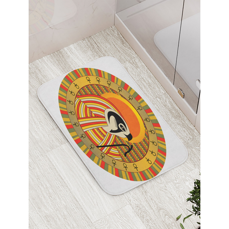 Ancient Sun Figure Bath Mat