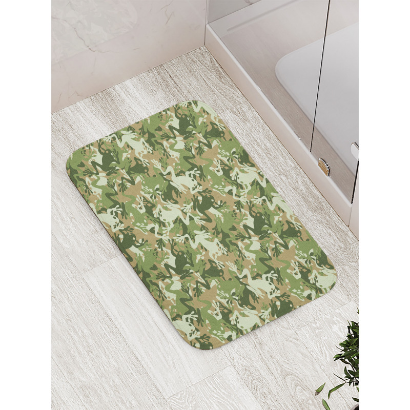 Skull Camouflage Design Bath Mat