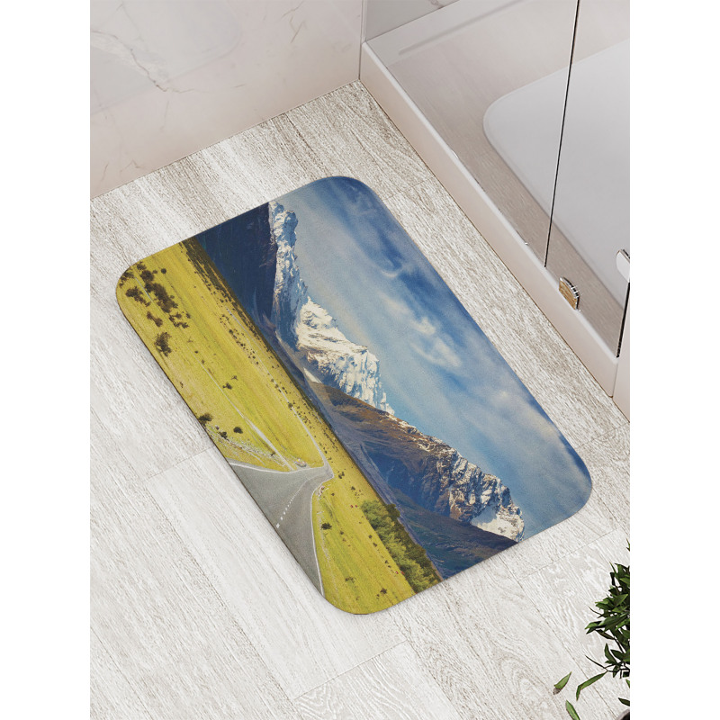 Snowy Mountains Alps Bath Mat