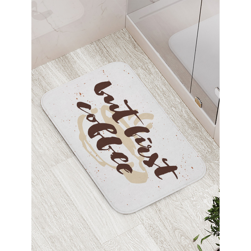 Saying Grunge Mug Bath Mat