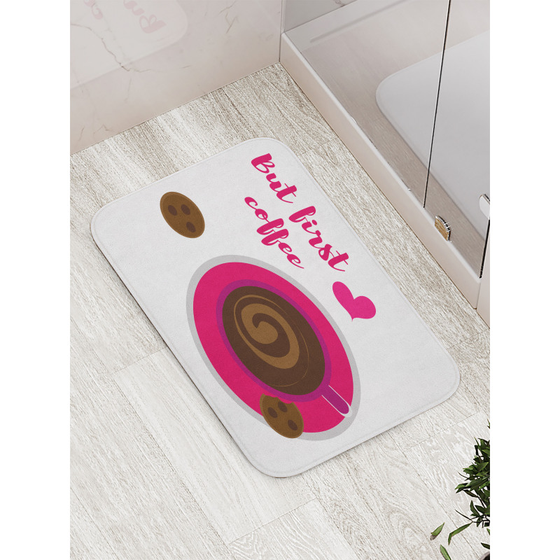 Top View Cookies Bath Mat