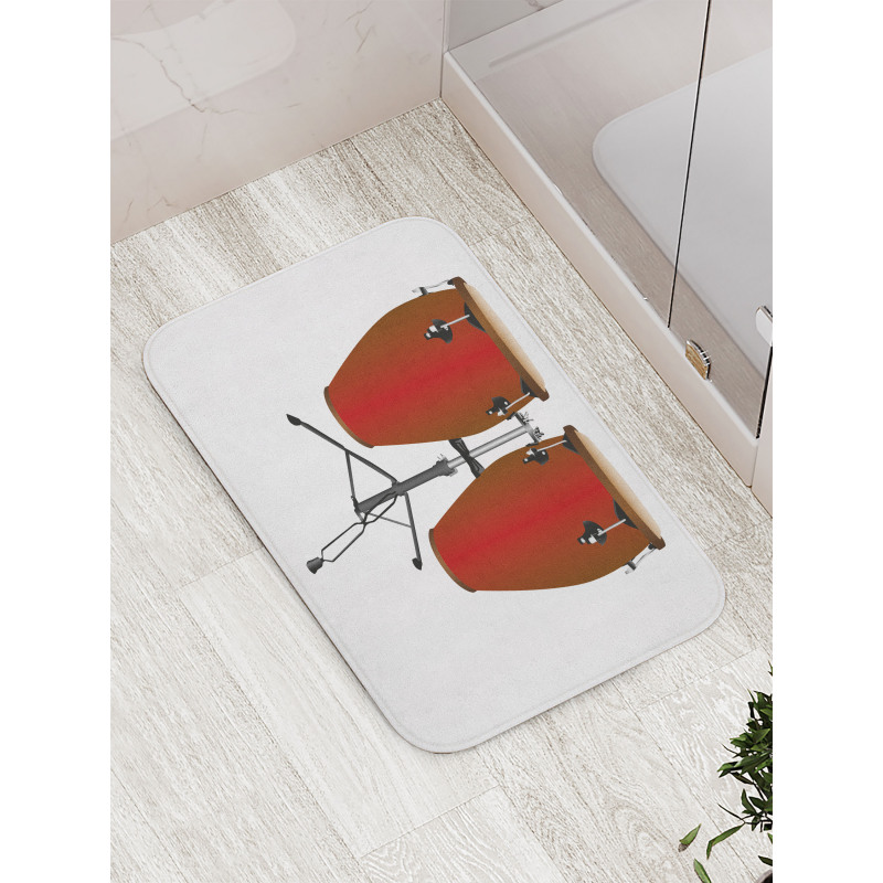 Pair of Cultural Conga Drums Bath Mat