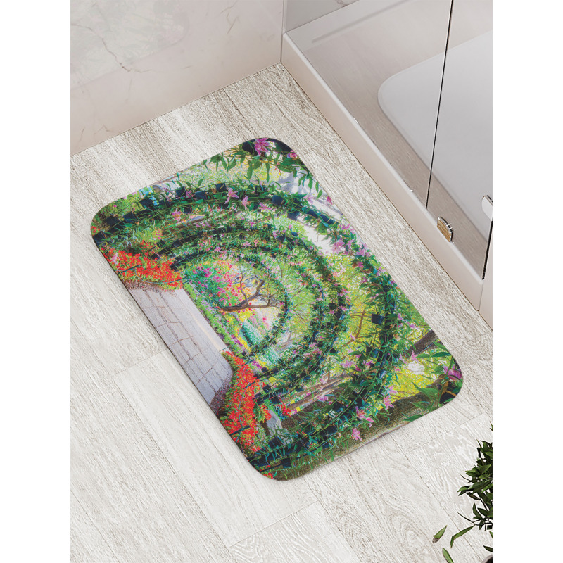 Flower Arches Plants Bath Mat