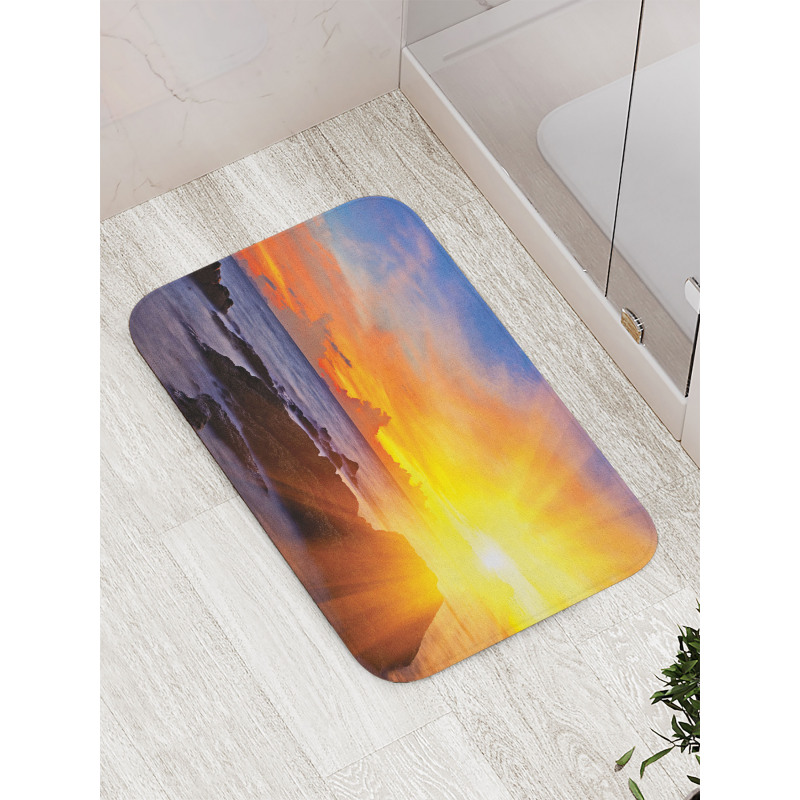 Colorful Sunset Sky Bath Mat