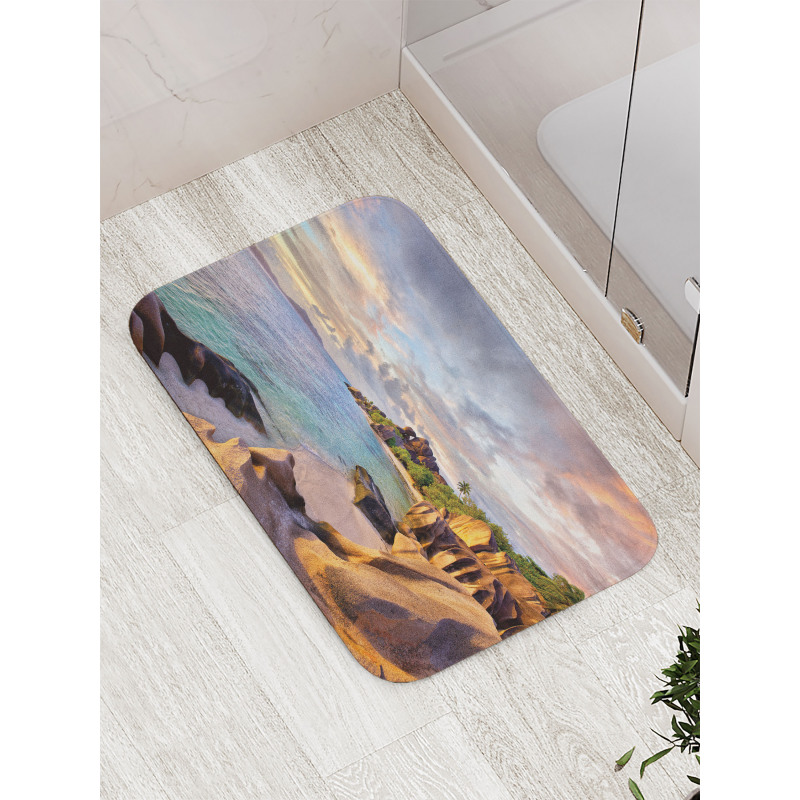 Rock Sandy Beach Island Bath Mat