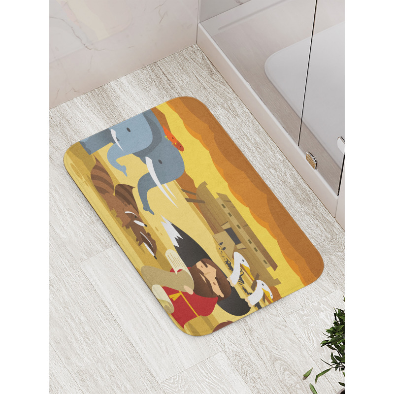 Animals on the Ark Bath Mat