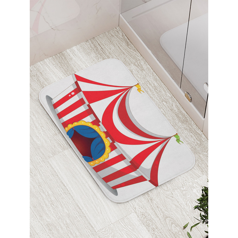 Nostalgic Circus Flag Bath Mat