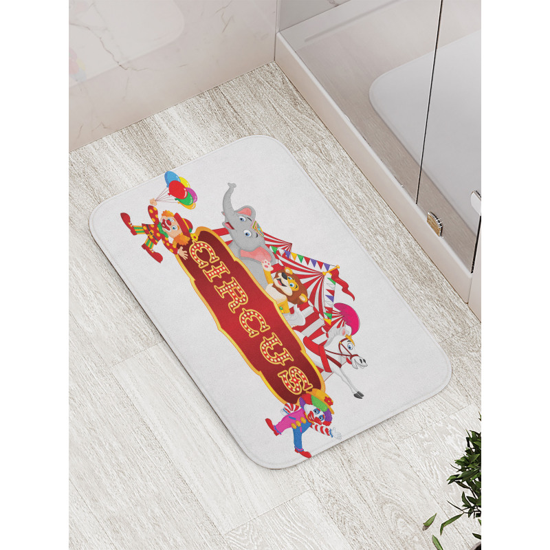 Nostalgic Circus Tent Bath Mat