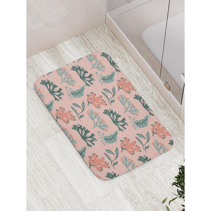 Seaweed Coral Tones Bath Mat