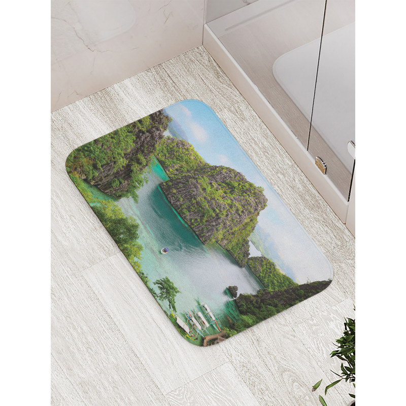 Cliff in Philippines Bath Mat