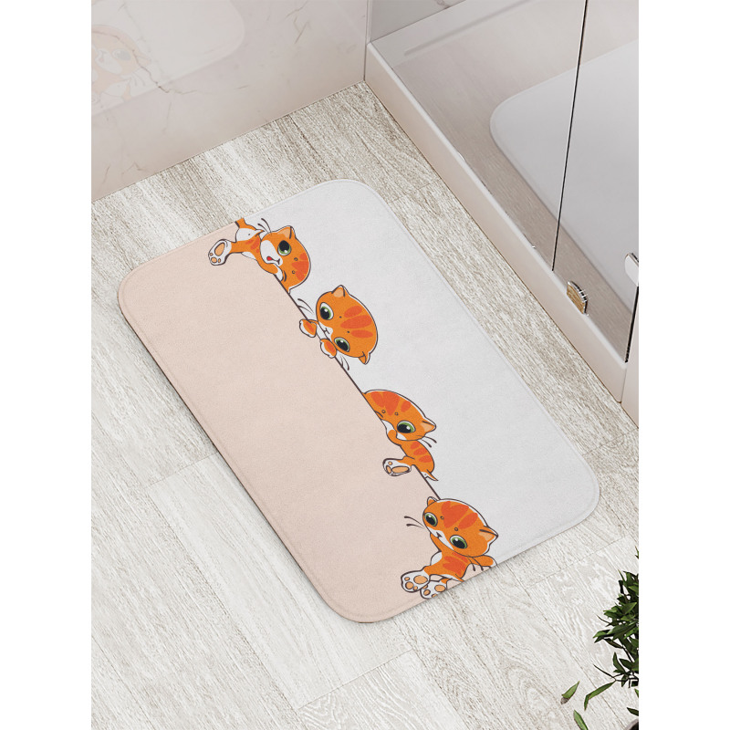 Banner with Little Kitties Bath Mat