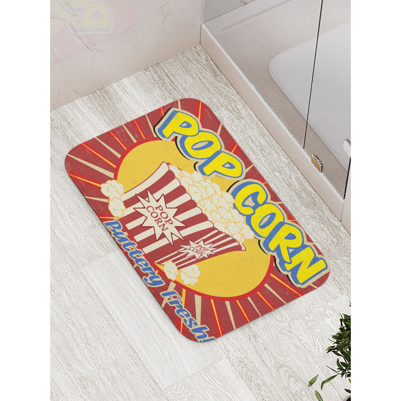 Pop Corn Movie Snack Bath Mat