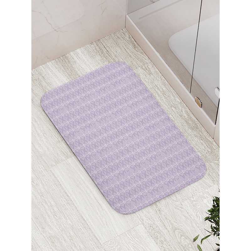 Monotone Striped Triangles Bath Mat