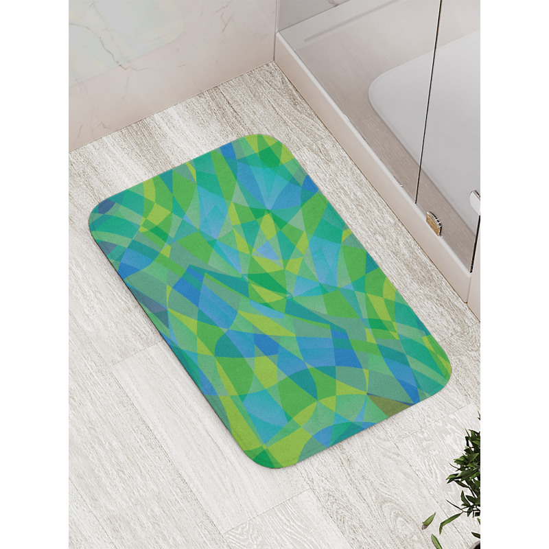 Mosaic in Nature Colors Bath Mat