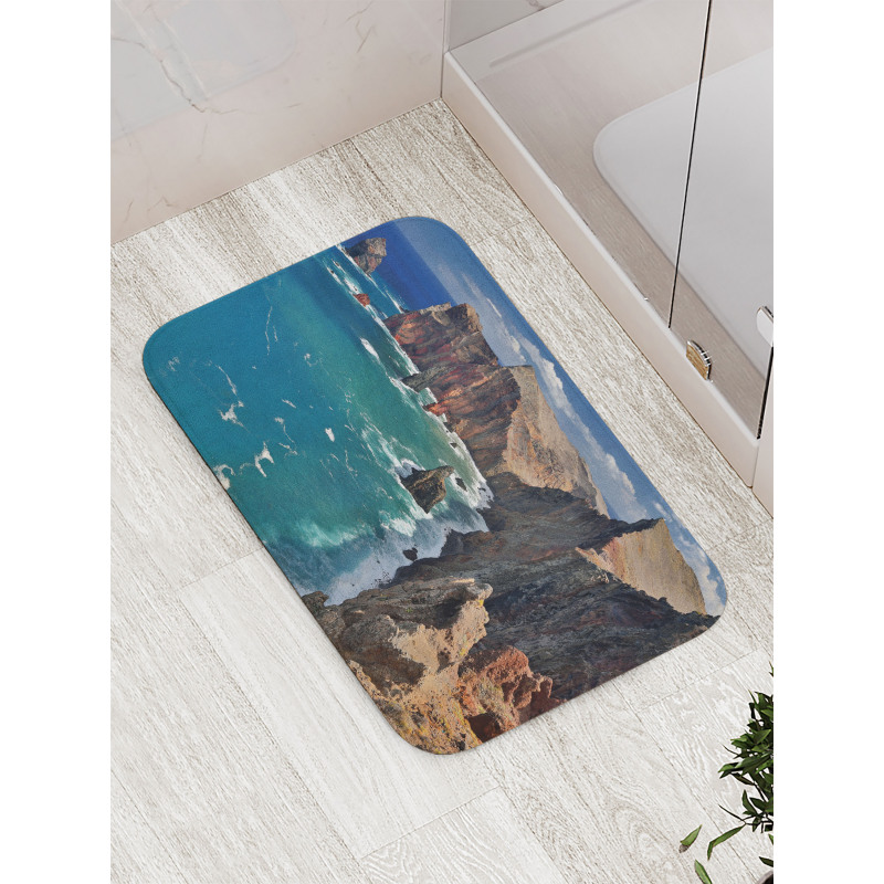 Northern Coastline Photo Bath Mat