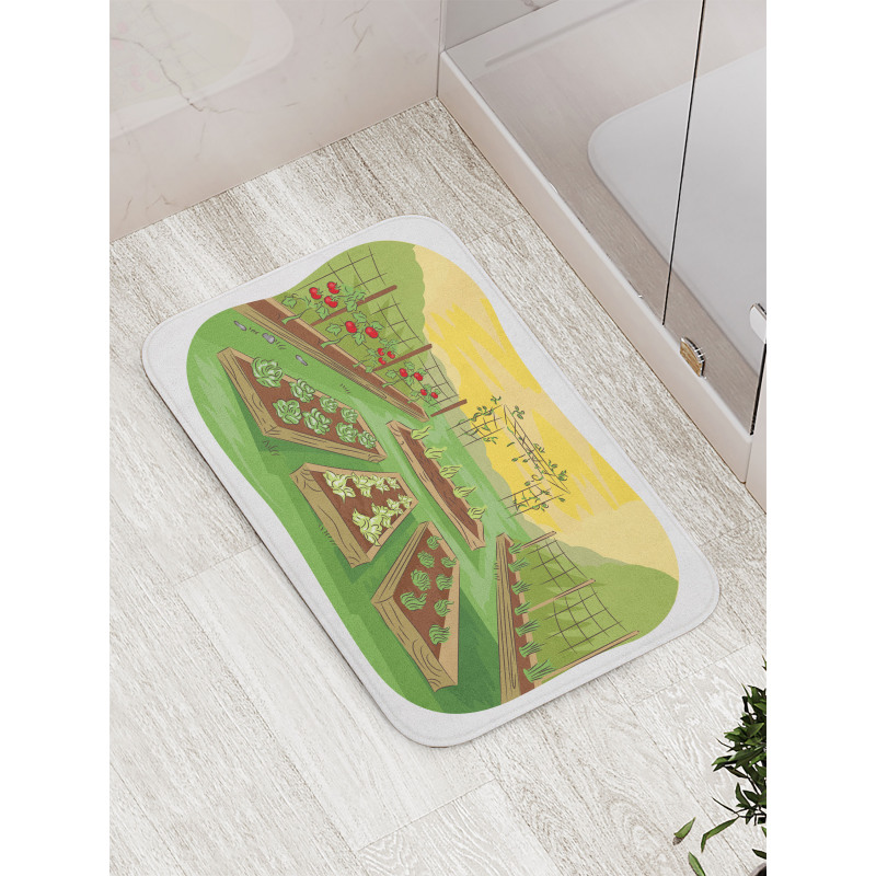 Garden of Fruits Vegetables Bath Mat