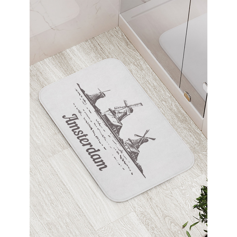 Zaanse Schans Windmills Bath Mat