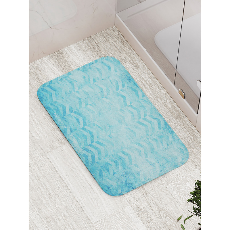 Geomeric Chevron Art Bath Mat