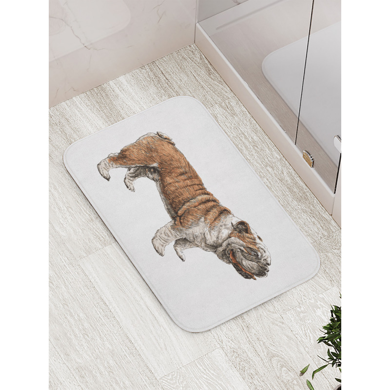 Sketchy Pet Side Profile Bath Mat