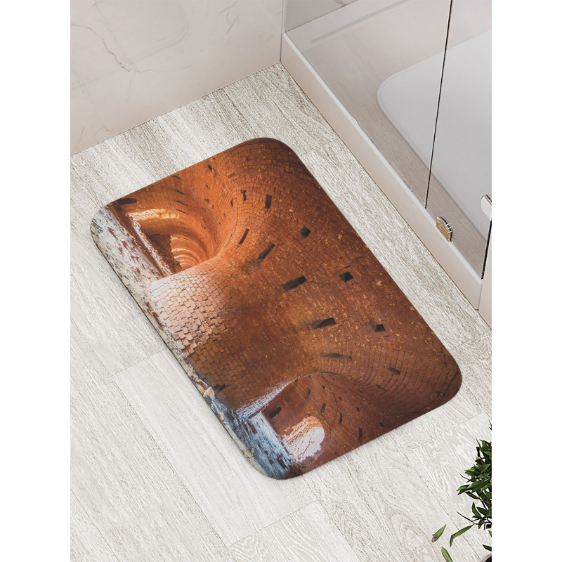 Old Brick Factory Wall Bath Mat