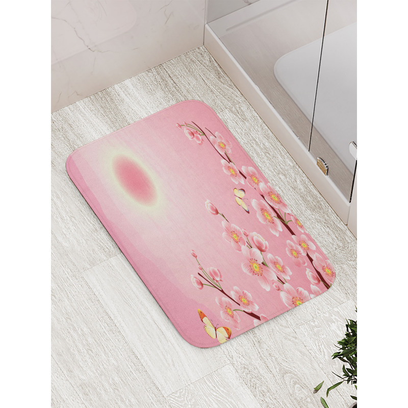 Nature Blossom Tree Bath Mat