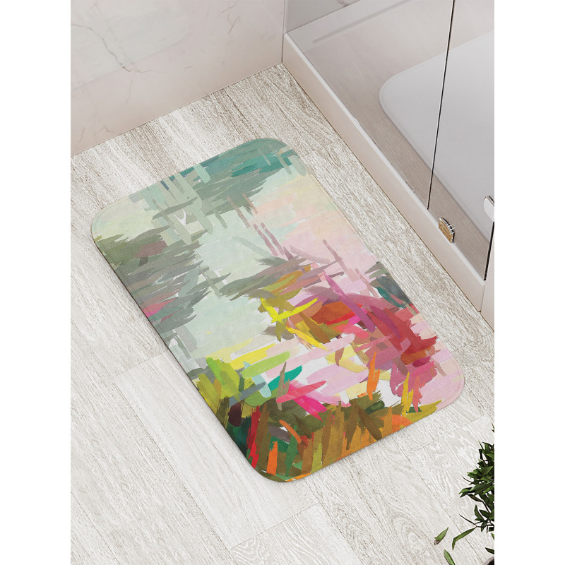 Oil Painting Random Hits Bath Mat