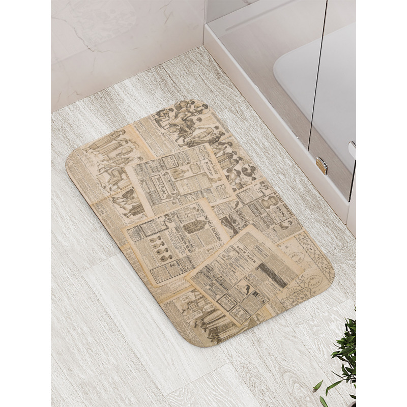 Fashion Magazine Woman Bath Mat