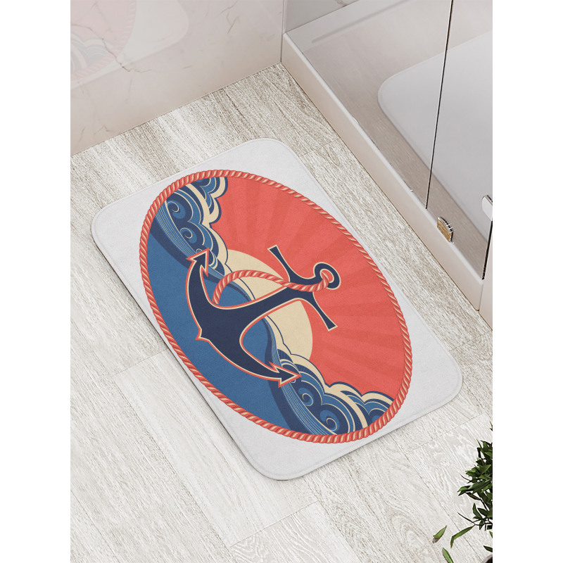 Sea Waves at Sunset Bath Mat