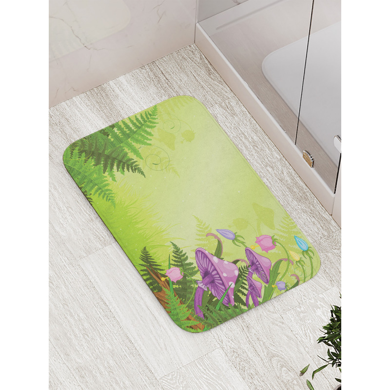 Mushroom Flower Magic Bath Mat