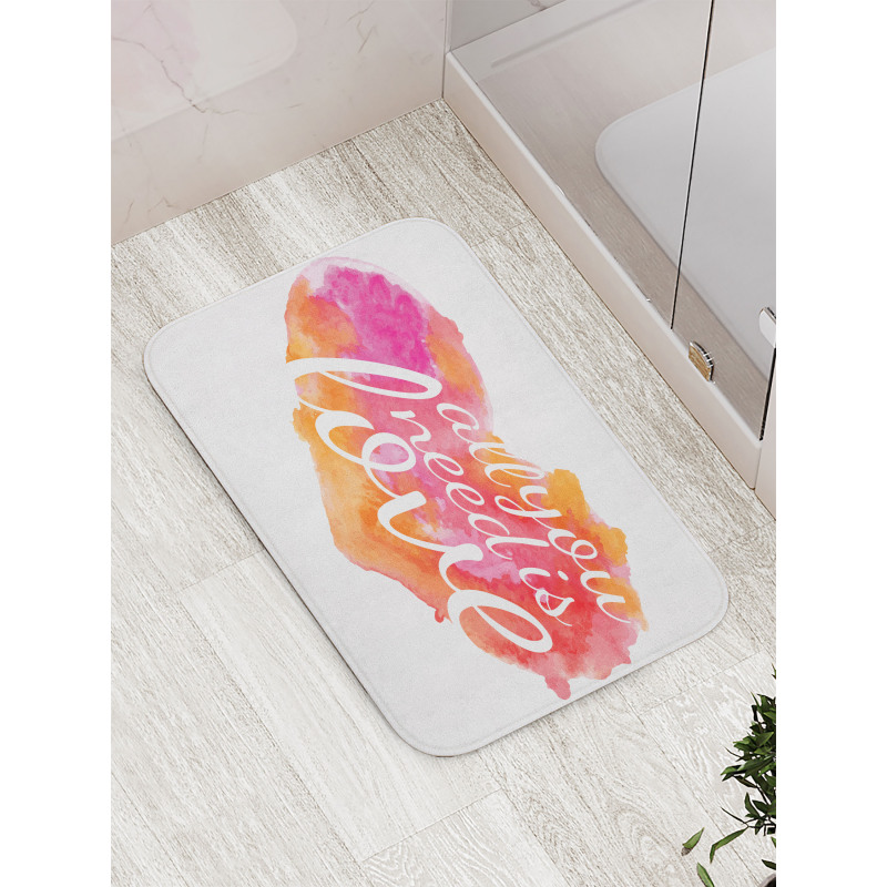 Watercolor Splash Bath Mat