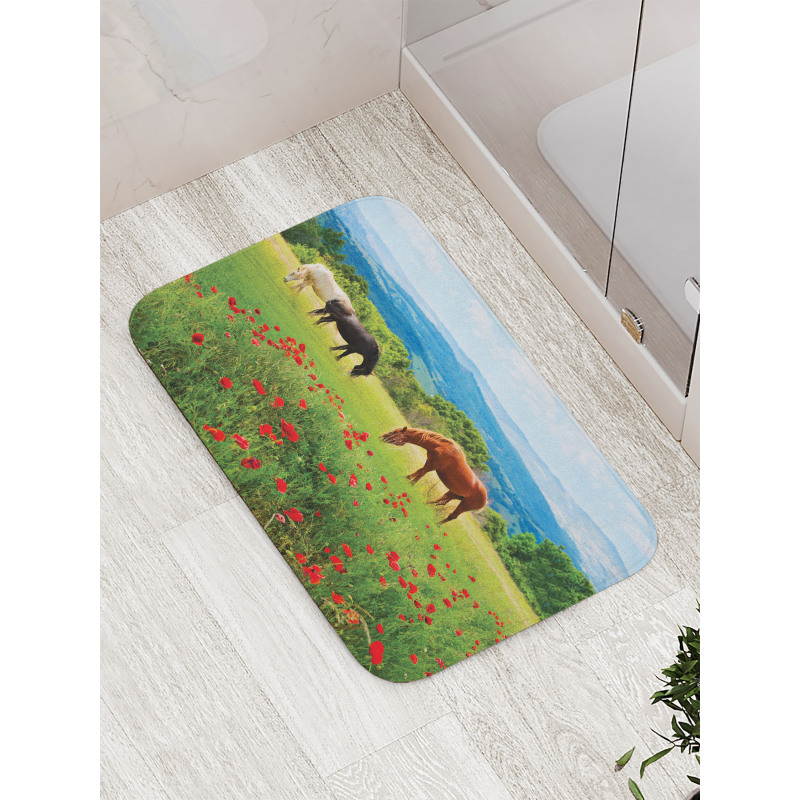 Landscape Rural Scene Bath Mat