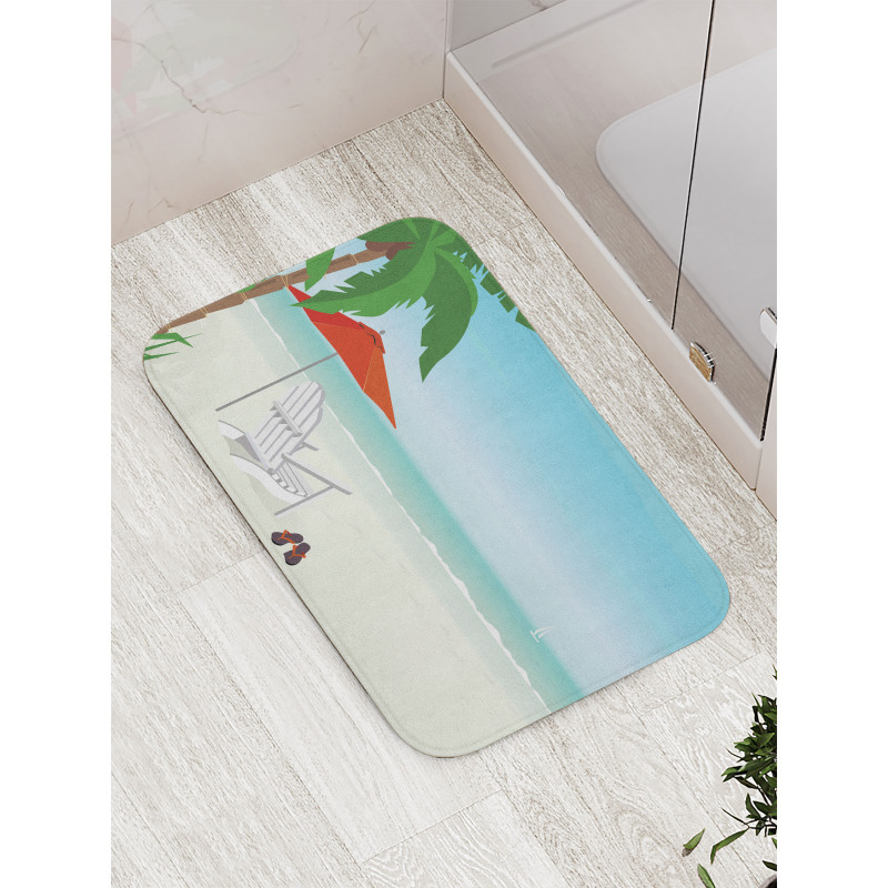 Graphic Beach Chill Bath Mat