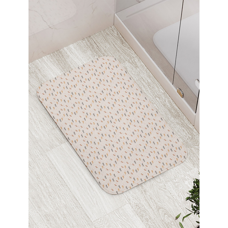 Farm Party Horse Polka Dots Bath Mat