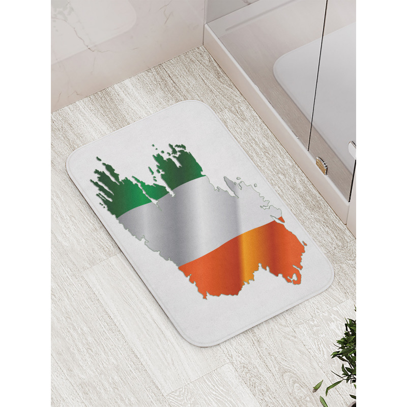 Irish Pride Flag Colors Bath Mat