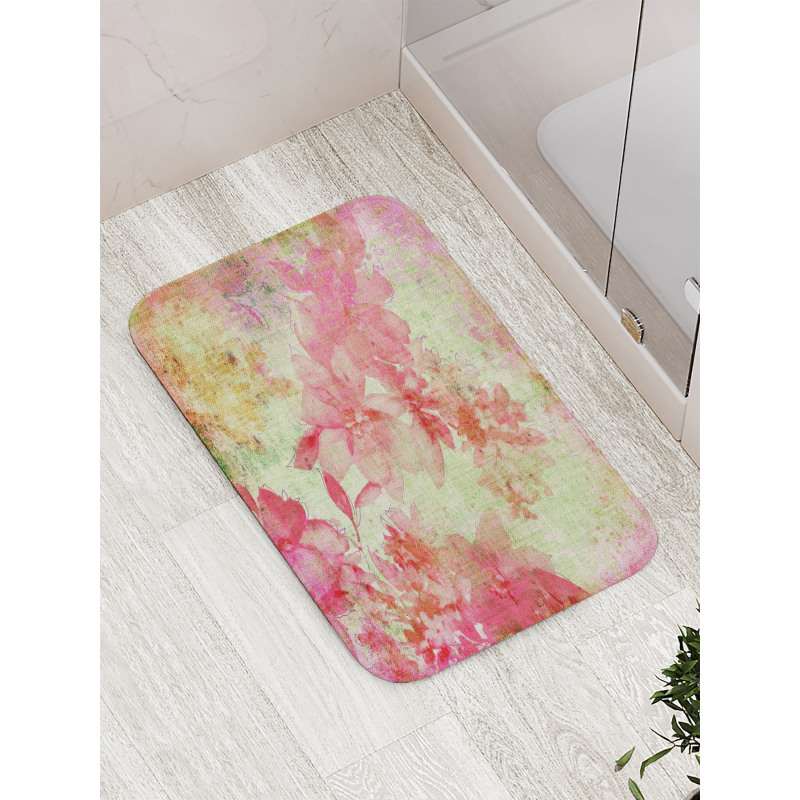 Retro Design Old Grunge Bath Mat