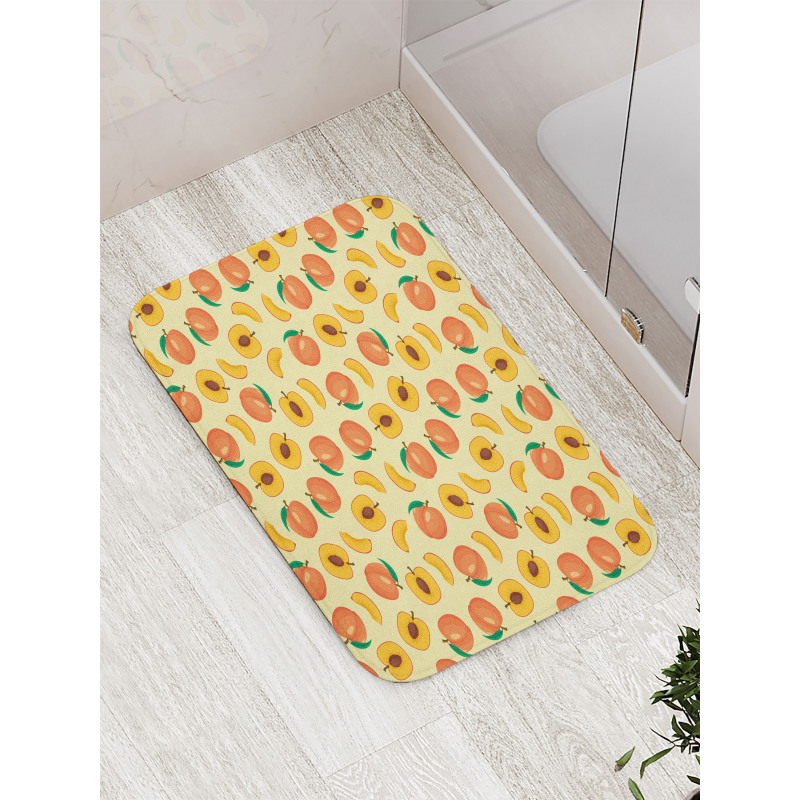 Fresh Raw Sliced Fruit Bath Mat