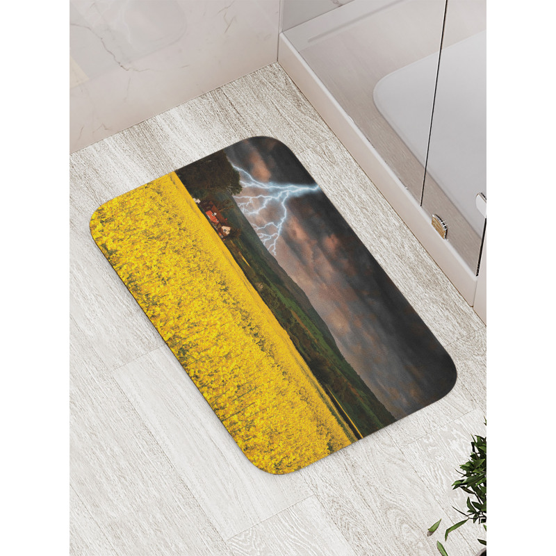 Thunderstorm over Meadow Bath Mat