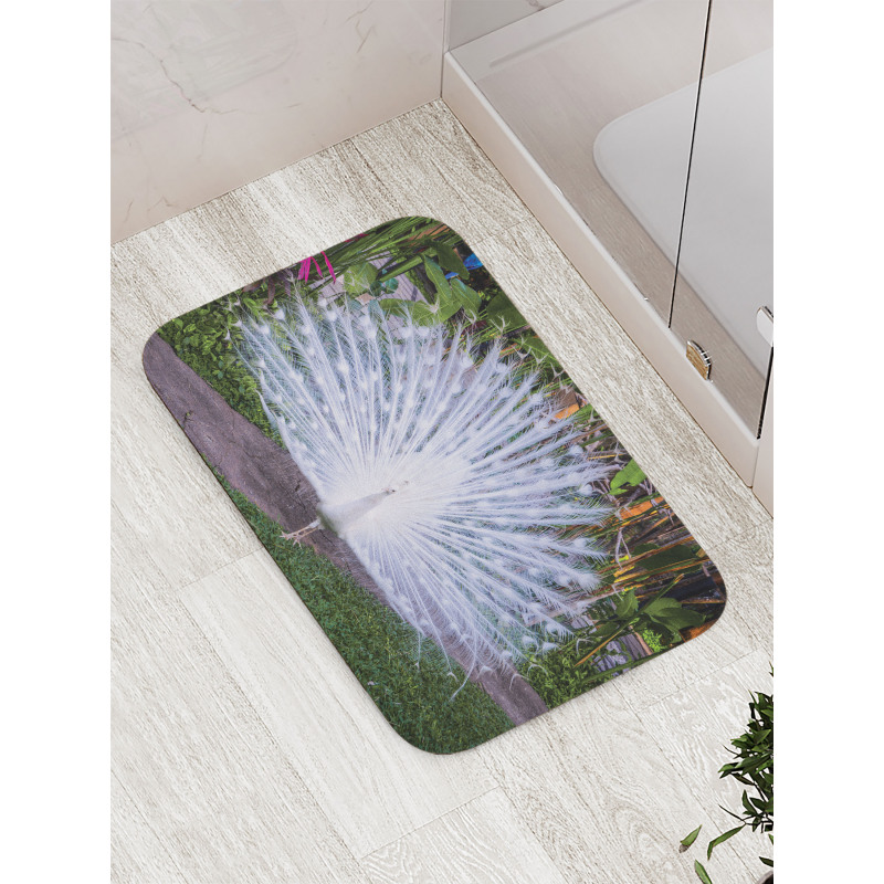 Tropical Garden Feather Bath Mat