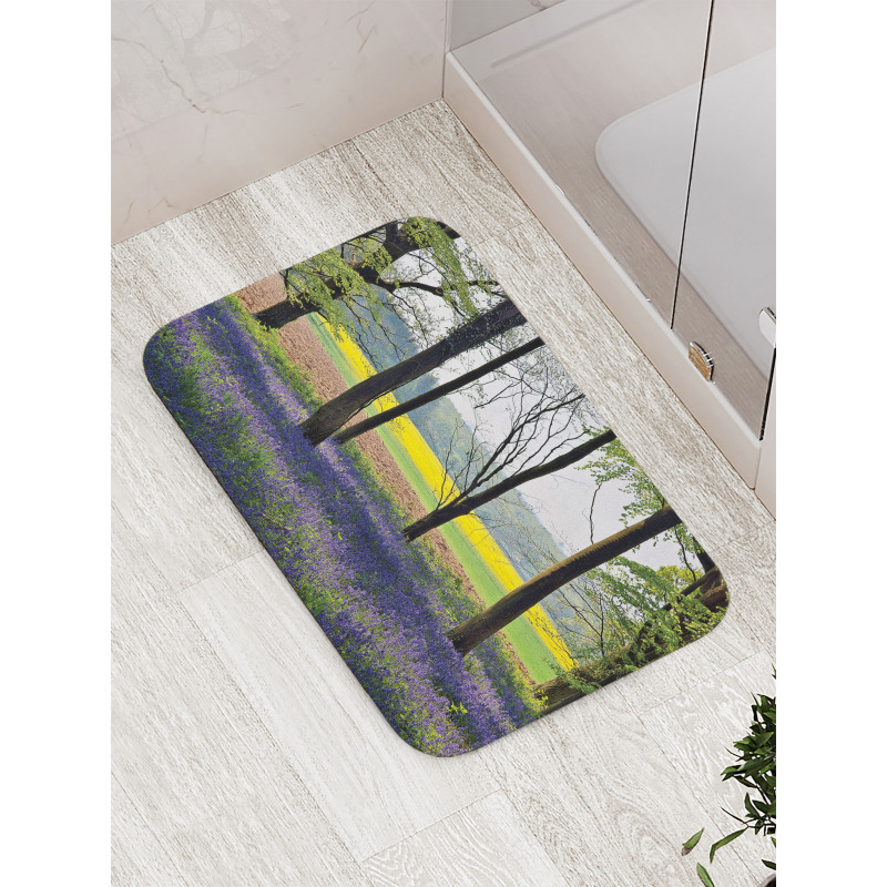 Bluebells Forest Rural Bath Mat