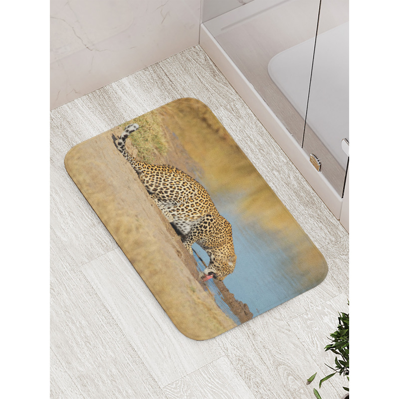 Leopard in Safari Bath Mat