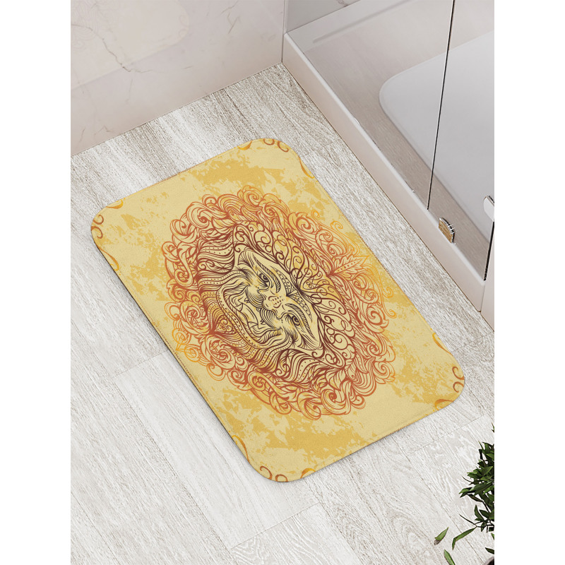 Lion Zodiac Astrology Bath Mat