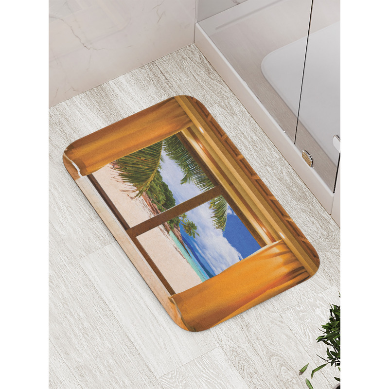 Tropical Exotic Seashore View Bath Mat