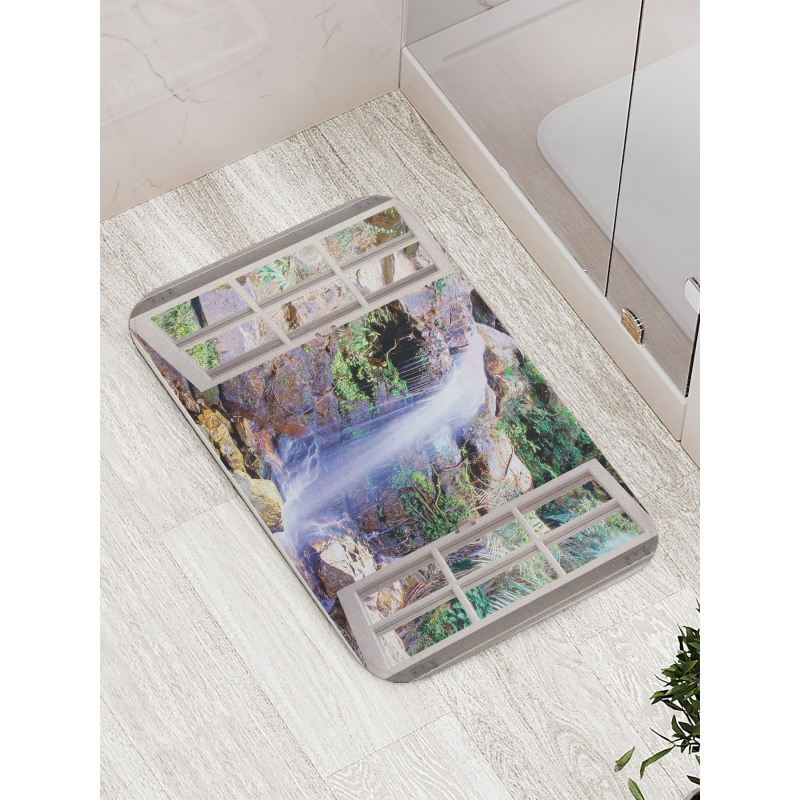 Open Window Cascade Bath Mat