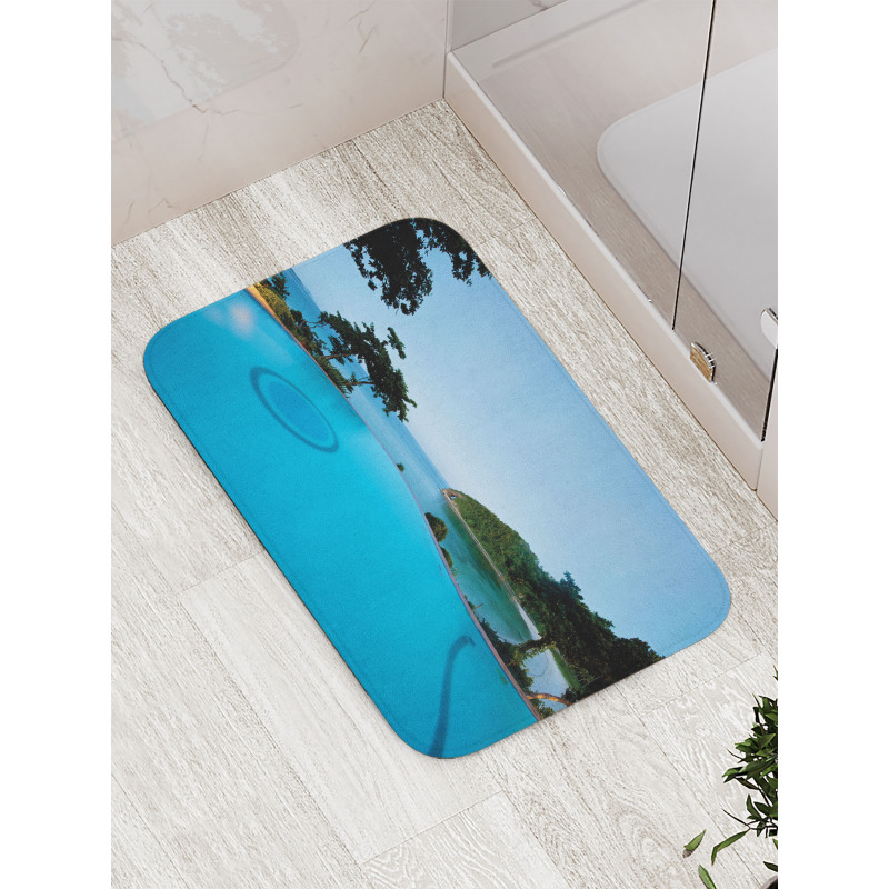 Pool Tropical Island Bath Mat