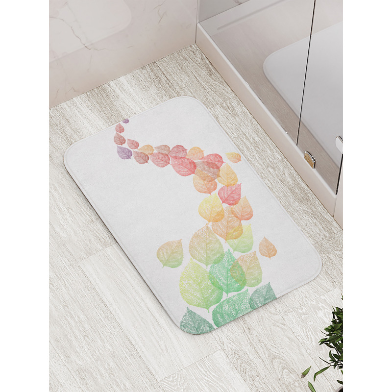 Flying Leaves Art Bath Mat