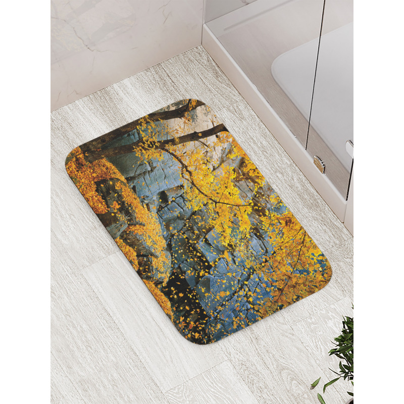 Maple Falling Leaves Bath Mat